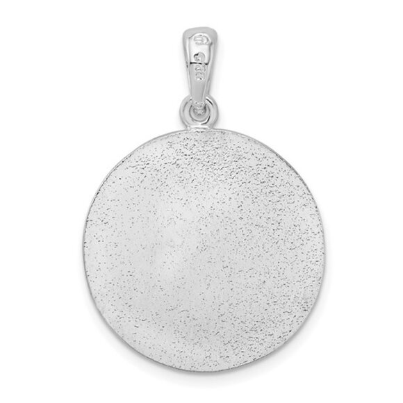 925 Sterling Silver Religious Saint Christopher Medal Necklace Charm Pendant - Picture 8 of 9